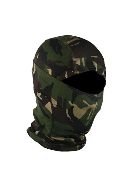 Hipolar Balaclava tactică, Camuflaj verde pădure Ripstop, Multifuncțională 6 ...