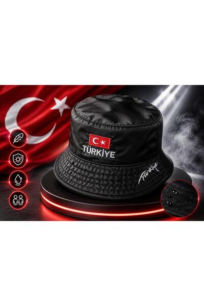 Wearflawless Pălărie tip găleată cu curcanul scris pe ea, Pălărie de pescar c...