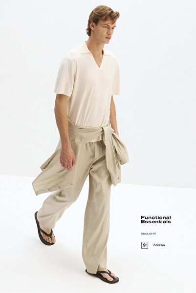 H&M Cooling Regular Fit Knitted V-neck