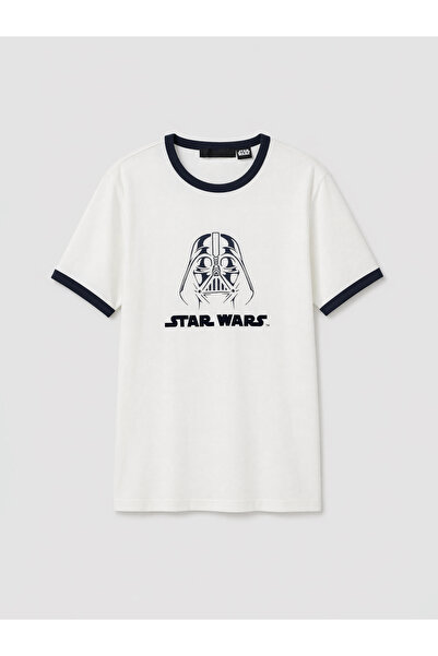 LC Waikiki Tricou bărbătesc cu guler rotund și imprimeu Star Wars