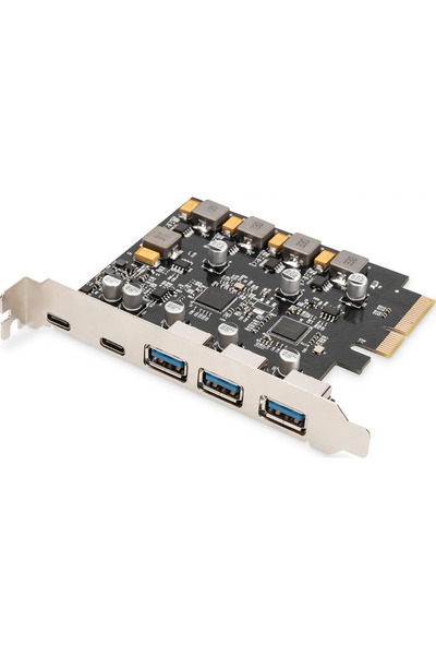 Digitus Placă PCI Express USB 3.1 Gen2, 2x USB-C 3x USB-A