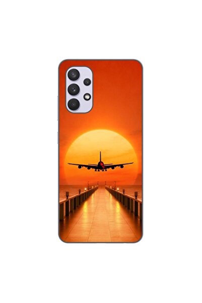 OEM Калъф, съвместим със Samsung Galaxy A32 5G, силиконов гел TPU, с десен Са...