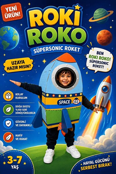 Kardinno Roki Roko Jucărie educativă Costum purtabil din carton pentru copii ...