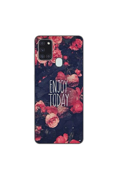 OEM Husa compatibila cu Samsung Galaxy A21s Silicon Gel Tpu Model Enjoy Today