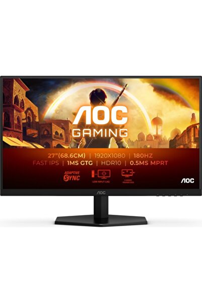 AOCEAN Monitor gaming 27 inch AOC 27G42E FHD Fast IPS 180Hz 0,5ms HDR10