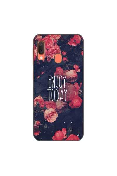 OEM Case compatible with Samsung Galaxy A20e Silicone Gel Tpu Model Enjoy Today