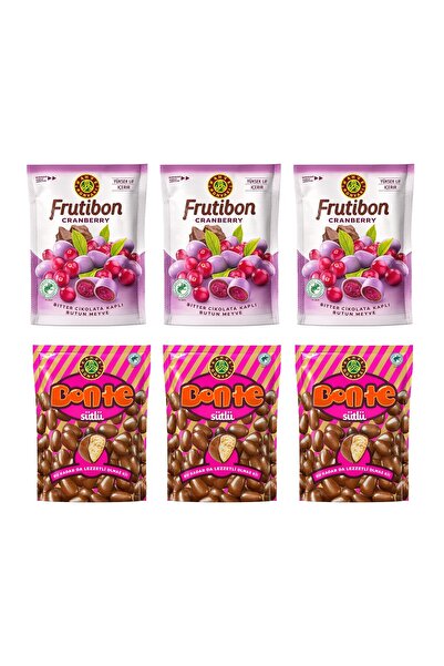 Kahve Dünyası Frutibon Cranberry ve Bonte Sütlü 50 gr 6 lı Karma Paket