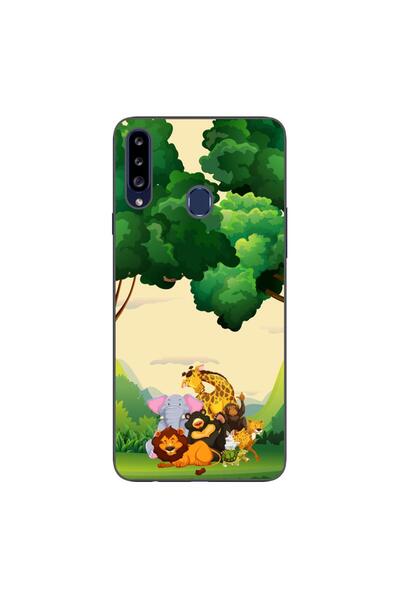 OEM Husa compatibila cu Samsung Galaxy A20S Silicon Gel Tpu Model Jungla cu A...