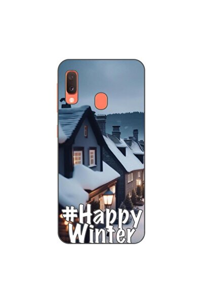 OEM Husa compatibila cu Samsung Galaxy A20e Silicon Gel Tpu Model Happy Winter
