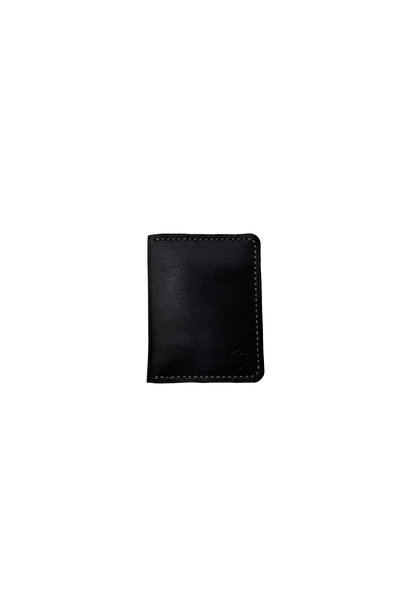 OEM Portofel Minimalist Bifold din Piele Naturala Maro Inchis, Handmade, Comp...