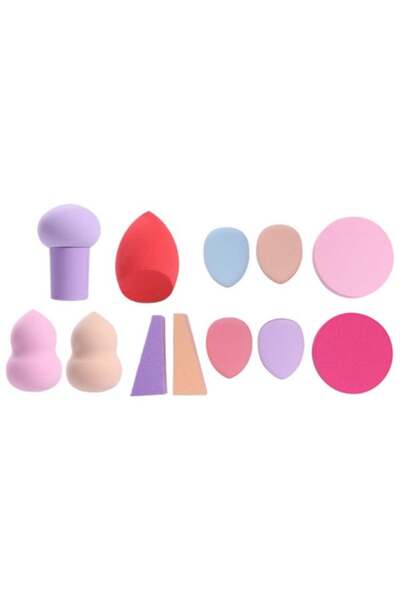 BEAUTY SYSTEM طقم اسفنجات مكياج من بيوتي سيستم - 8 قطع الوان متنوعة