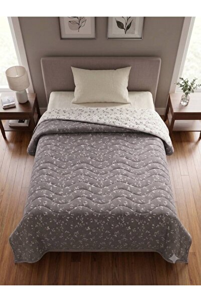 ŞENER HOME Cotton Single Double-Sided Lavinya Quilted Multi-Purpose Cover 160...