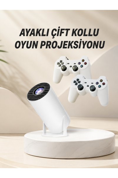 Skygo Taşınabilir Android Projeksiyon Ayaklı Çift Kollu 4K Çözünürlüklü Sinema Projeksiyonu
