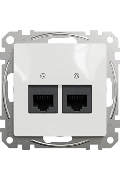 Schneider Electric Priză pentru computer Sedna Design 2xRJ45 cat.5e UTP alb S...