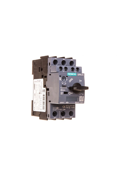 Siemens Comutator motor 3P 2.2kW 4-6.3A 1Z 1R S00 3RV2011-1GA15