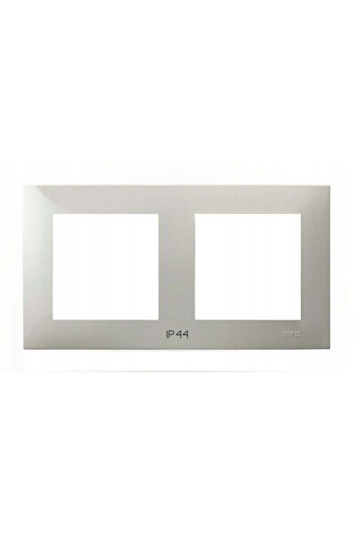 OSPEL SAPPHIRE Ramă dublă pentru conectori IP-44 bej cașmir RH-2Z/83
