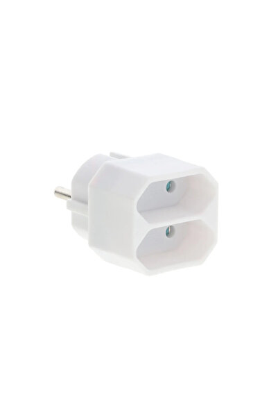 Plastrol Priza R-2 2GN OEM 2158, fara impamantare, Alba