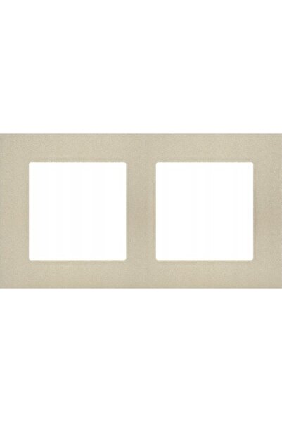 Kontakt-Simon Simon 55 Cadru 2 ori LINE Champagne mat TR2/144