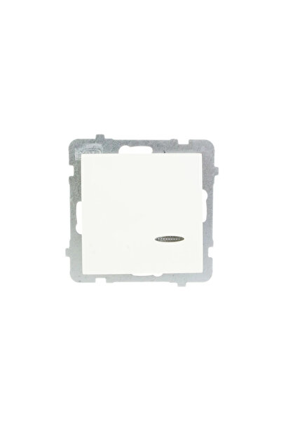 OSPEL Conector AS unic cu iluminare din spate ecru (Łp-1GS/m/27)