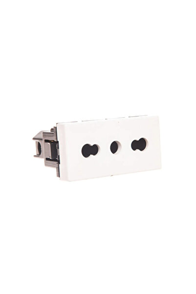 Legrand MOSAIC Priză unică cu/u 16A standard alb italian 077511