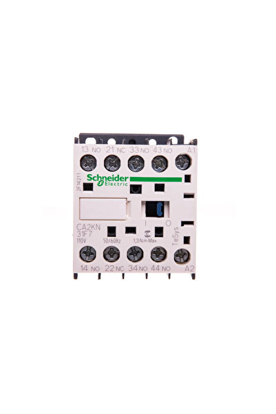 SCHNEIDER Contactor auxiliar 10A 3Z 1R 110V AC CA2KN31F7