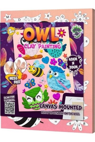 Splat Set pentru modelat cu plastilină - Bufniță