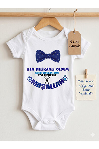 HAZDEN Sünnet Hatırası Bebek Zıbın - Ben Delikanlı Oldum Baskılı Body - %100 ...