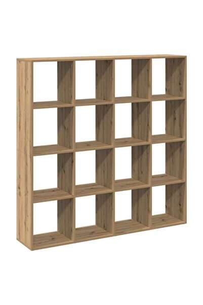 vidaxl Bibliotecă, stejar artizanal, 137,5 x 29 x 137,5 cm, lemn prelucrat