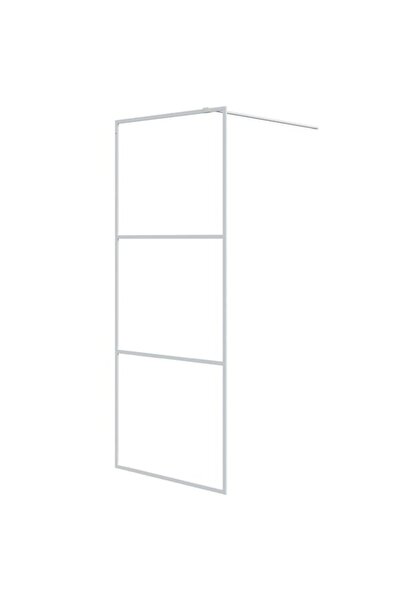 vidaxl Paravan de duș walk-in, alb, 80 x 195 cm, sticlă ESG transparentă