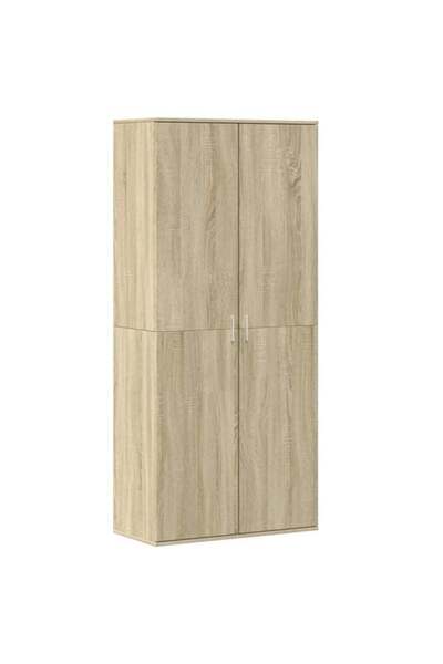 vidaxl Pantofar, Stejar Sonoma, 80 x 39 x 178 cm, Lemn prelucrat