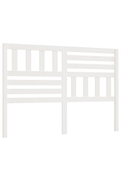 vidaxl Tăblie de pat, alb, 166x4x100 cm, lemn masiv de pin