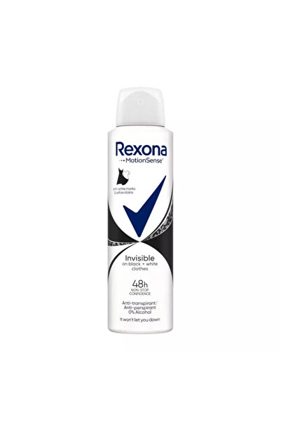 Rexona مستحضر مونيشن سينس غير مرئي للملابس السوداء والبيضاء لمدة 48 ساعة بدون...