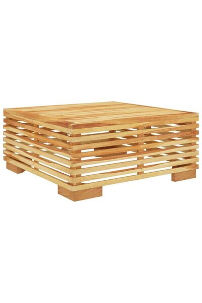 vidaxl Măsuță de cafea pentru grădină, 69,5 x 69,5 x 31 cm, lemn masiv de tec