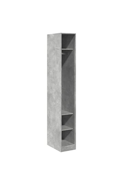 vidaxl Dulap, gri beton, 30 x 50 x 200 cm, lemn prelucrat
