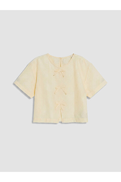 LC Waikiki Girls' Shirt with Bow Detail for Style Enthusiasts from Uzg Store