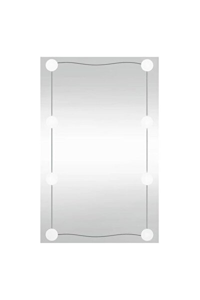 vidaxl Oglindă de perete cu lumini LED 40 x 60 cm, dreptunghiulară, din sticlă