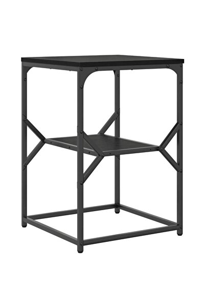 vidaxl Masă laterală Stejar Negru 41 x 40 x 60 cm