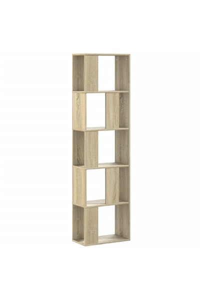 vidaxl Bibliotecă cu 5 niveluri stejar sonoma 45x23,5x162,5 cm lemn