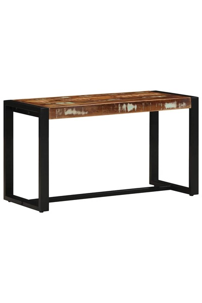 vidaxl Bancă multicoloră 80x35x45 cm lemn masiv recuperat