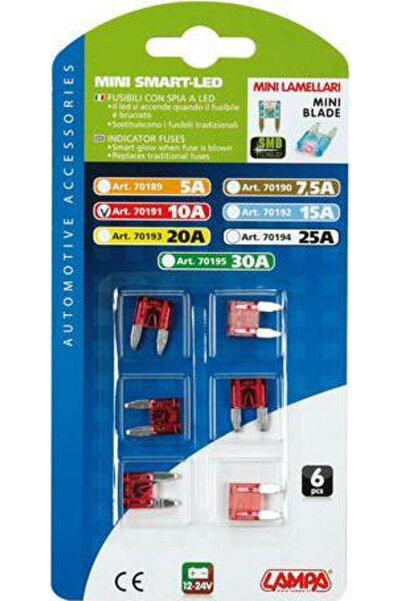 Lampa Έξυπνες Ασφάλειες Ένδειξης LED MicroBlade 12/32 V 10 A