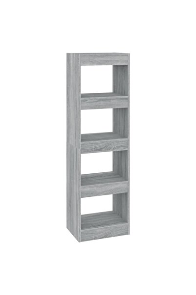 vidaxl Bibliotecă/Separator cameră, gri sonoma, 40x30x135 cm