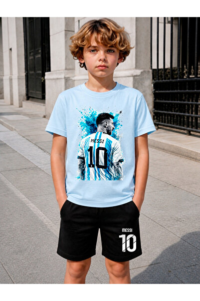STİL-X Messi Printed Boys' Shorts Set