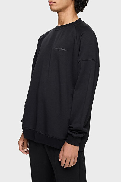 LES BENJAMINS Cotton Relaxed Fit Crew Neck Sweat Men's Sweat Lb23Fwclamusw