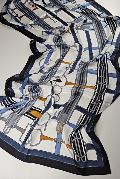 shalya scrafs Belt Pattern Voile Silk Shawl Accessory Shoulder Shawl Foulard