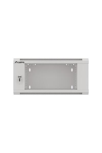 Lanberg Dulap rack de perete 4U, 19 inch, adâncime 600mm, asamblare rapidă, gri
