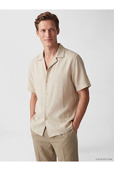 LC Waikiki Relax Fit Linen Blend Men's Shirt from Uzg Store for Style Enthusi...