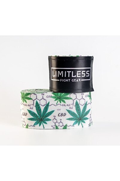 Limitless Bandaj de box cu frunze de canabis 3,5 metri