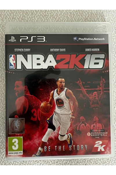 2K ps3 nba 2k16 basketbol kitapçık var 10/10 disk kondüsyon