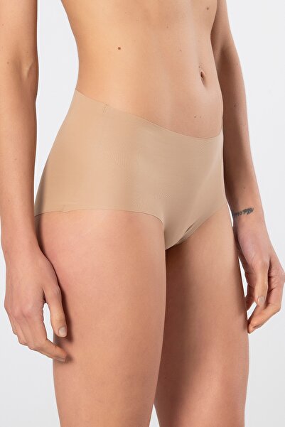 TÜREN Women's Seamless Laser Cut Cotton High Waist Panties
