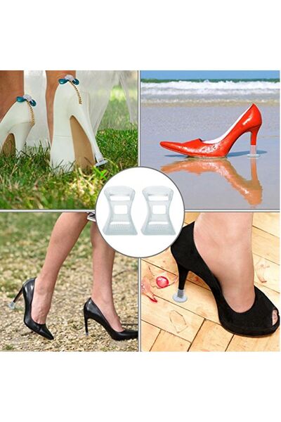 PALVİN Kır Düğünü ve Çim Zeminde Stiletto Topuk Ucu Koruyucu ve Ses Önleyici ...